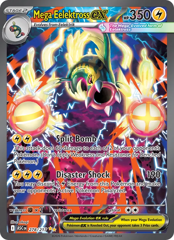 Mega Eelektross ex 278/217 — Ascended Heroes