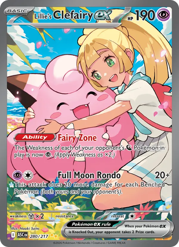 Lillie's Clefairy ex 280/217 — Ascended Heroes