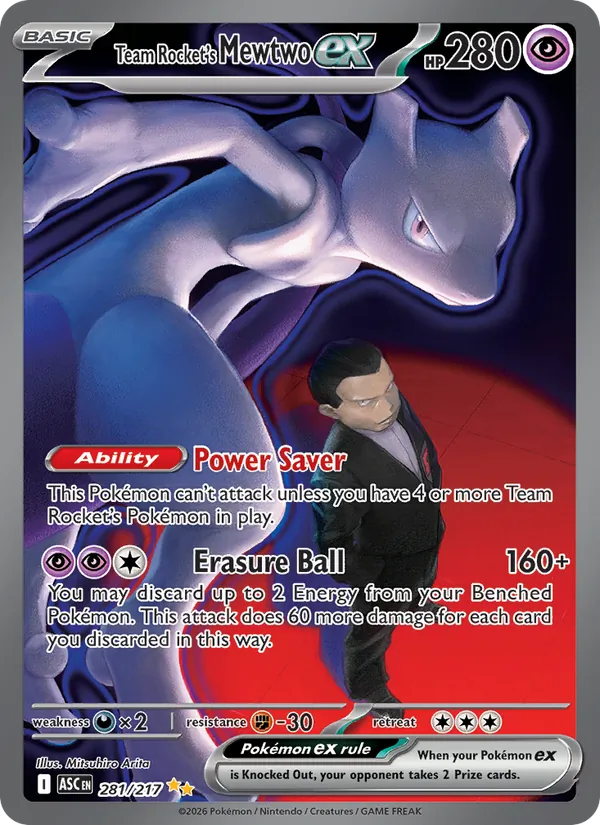 Team Rocket's Mewtwo ex 281/217 — Ascended Heroes