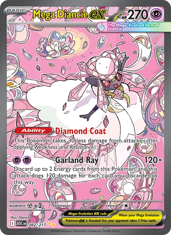 Mega Diancie ex 282/217 — Ascended Heroes