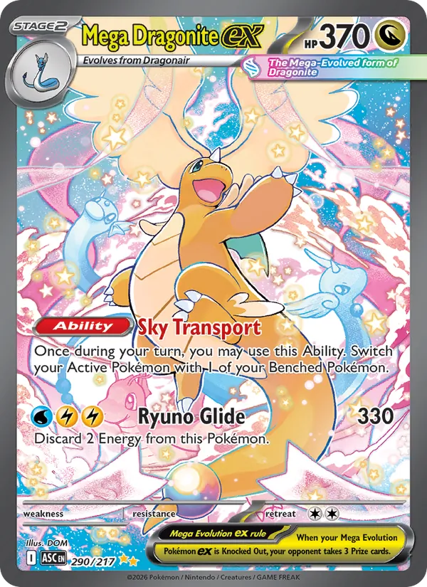 Mega Dragonite ex 290/217 — Ascended Heroes