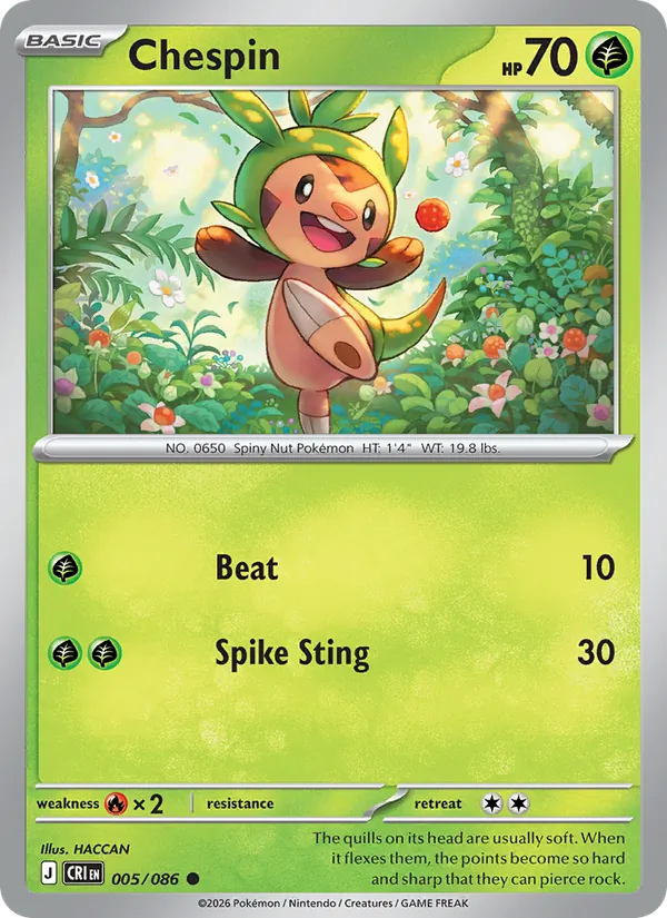 Chespin 005/86 — Chaos Rising