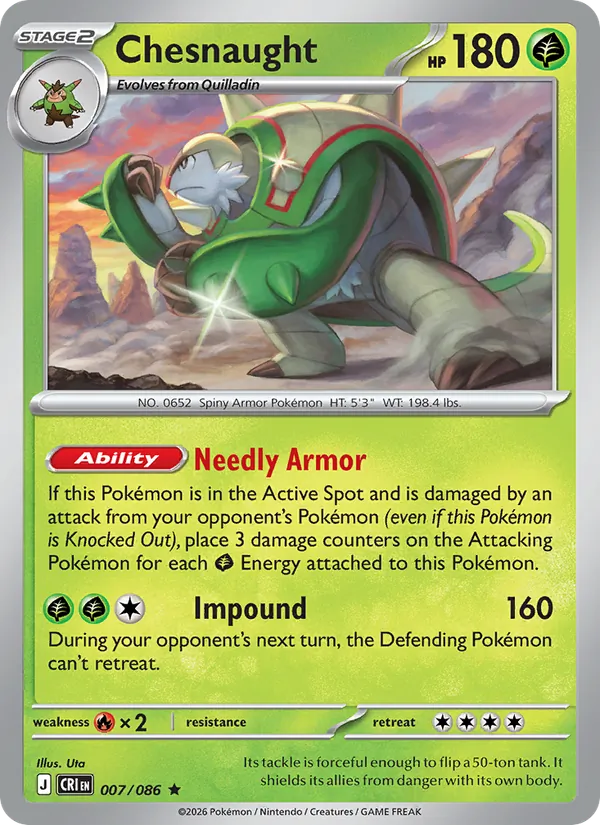 Chesnaught 007/86 — Chaos Rising