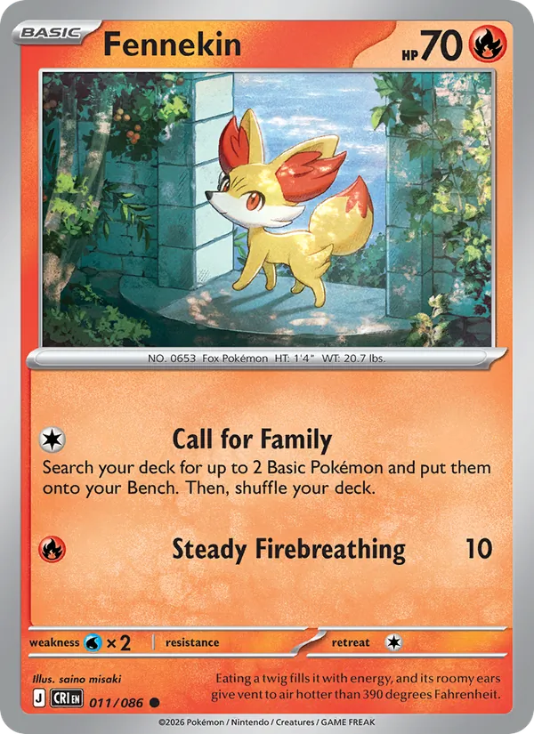 Fennekin 011/86 — Chaos Rising