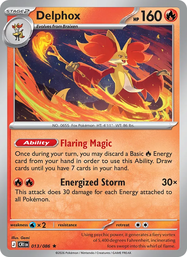 Delphox 013/86 — Chaos Rising