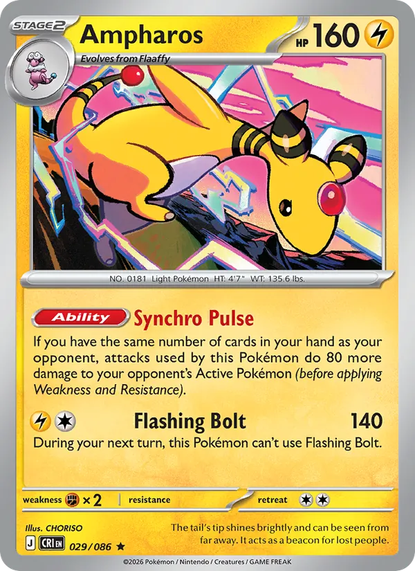 Ampharos 029/86 — Chaos Rising