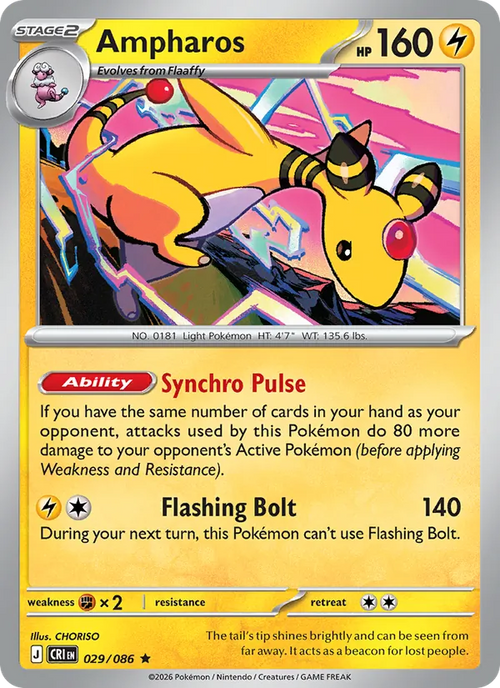 Ampharos 029/86 — Chaos Rising