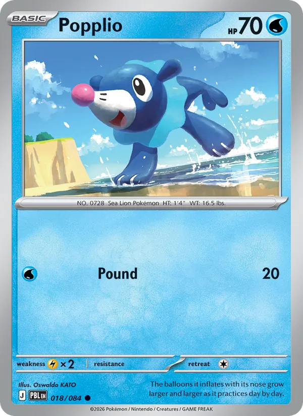 Popplio 018/84 — Pitch Black