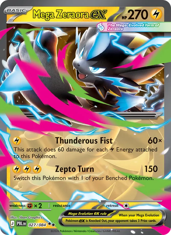 Mega Zeraora ex 027/84 — Pitch Black