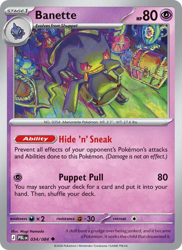 Banette 034/84 — Pitch Black