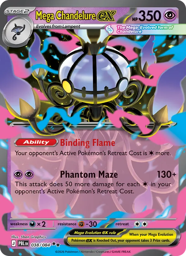 Mega Chandelure ex 038/84 — Pitch Black