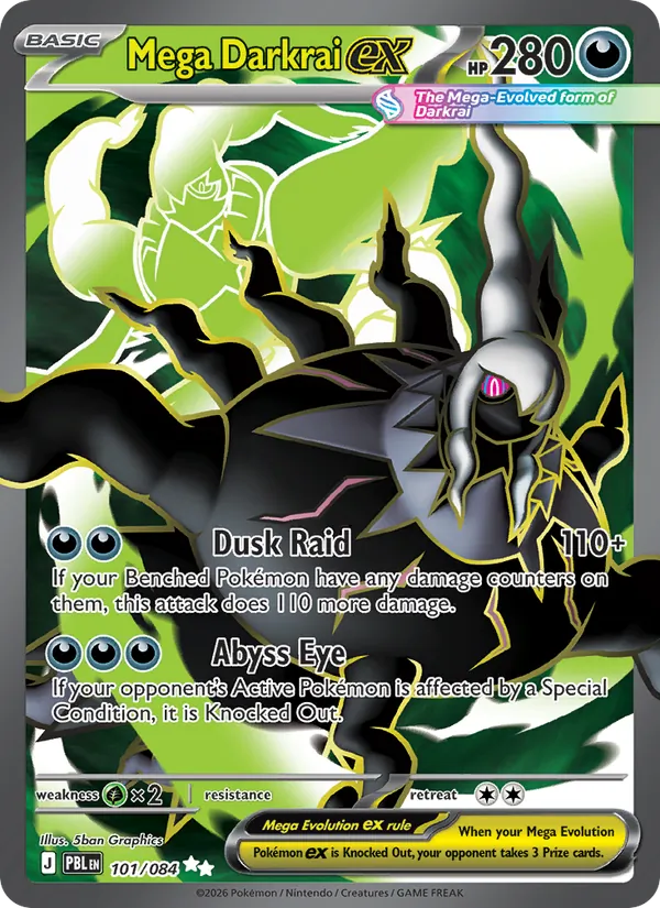 Mega Darkrai ex 101/84 — Pitch Black