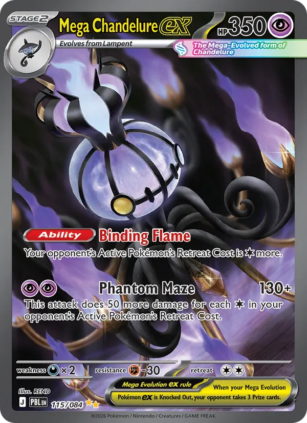 Mega Chandelure ex 115/84 — Pitch Black