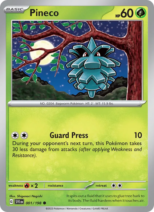 Pineco 001/198 — Scarlet & Violet