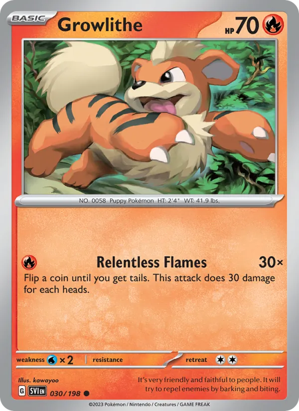 Growlithe 030/198 — Scarlet & Violet