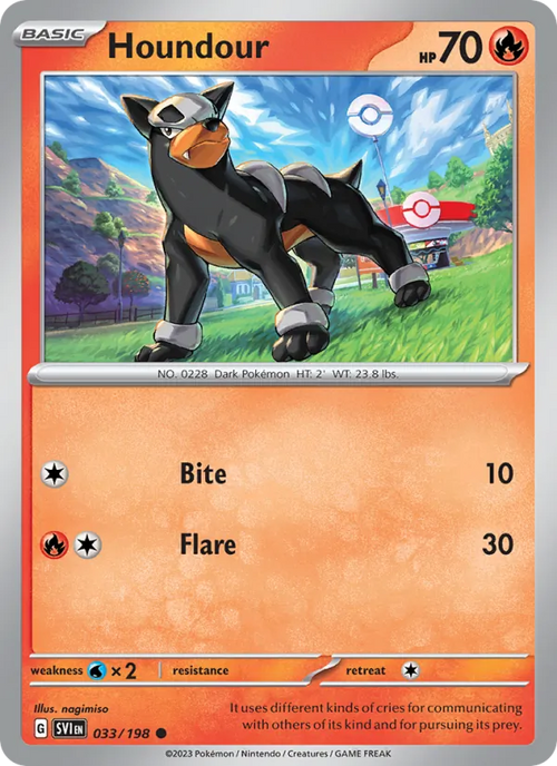 Houndour 033/198 — Scarlet & Violet