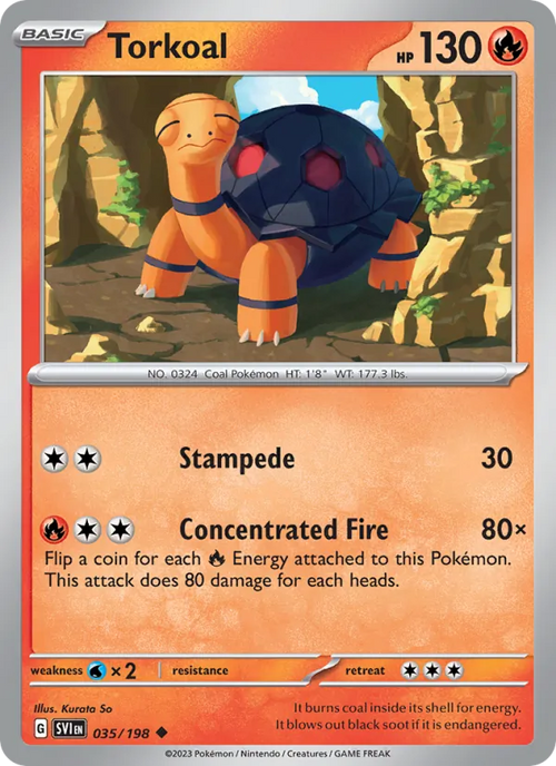 Torkoal 035/198 — Scarlet & Violet