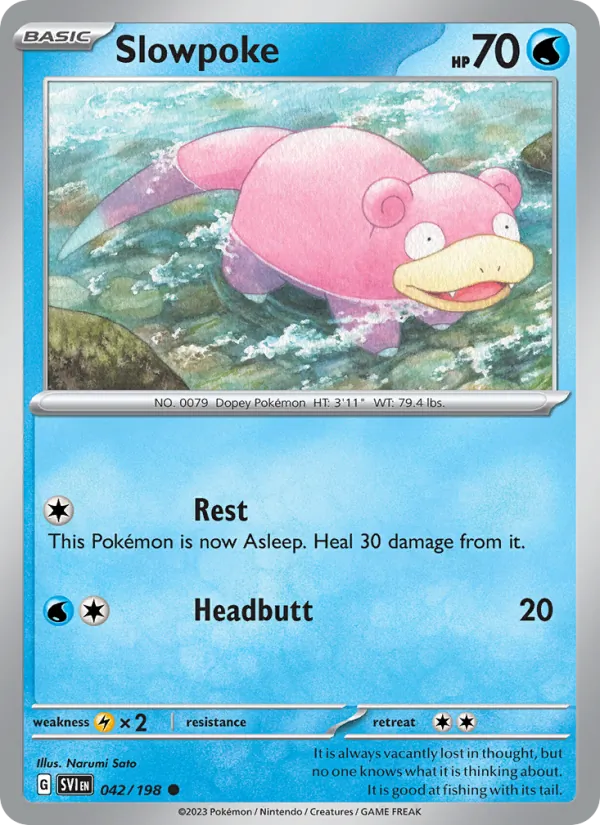 Slowpoke 042/198 — Scarlet & Violet
