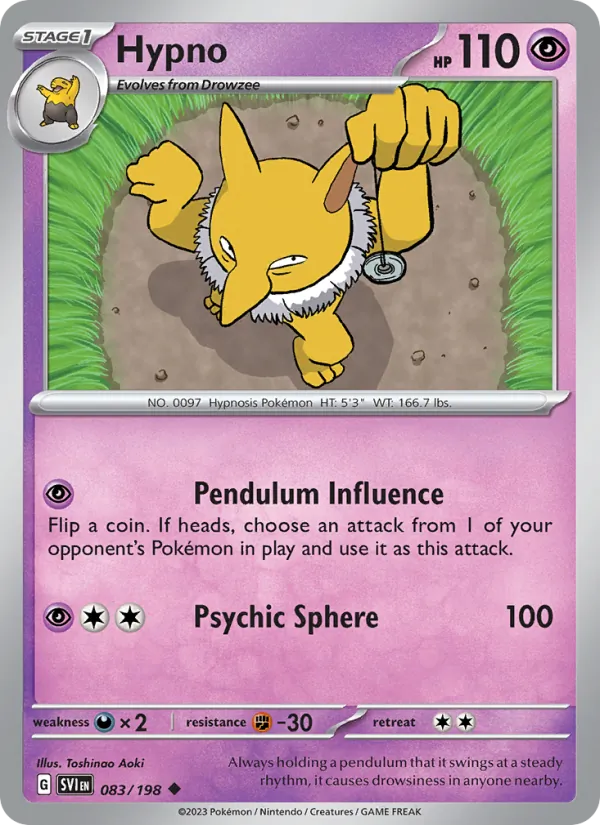 Hypno 083/198 — Scarlet & Violet