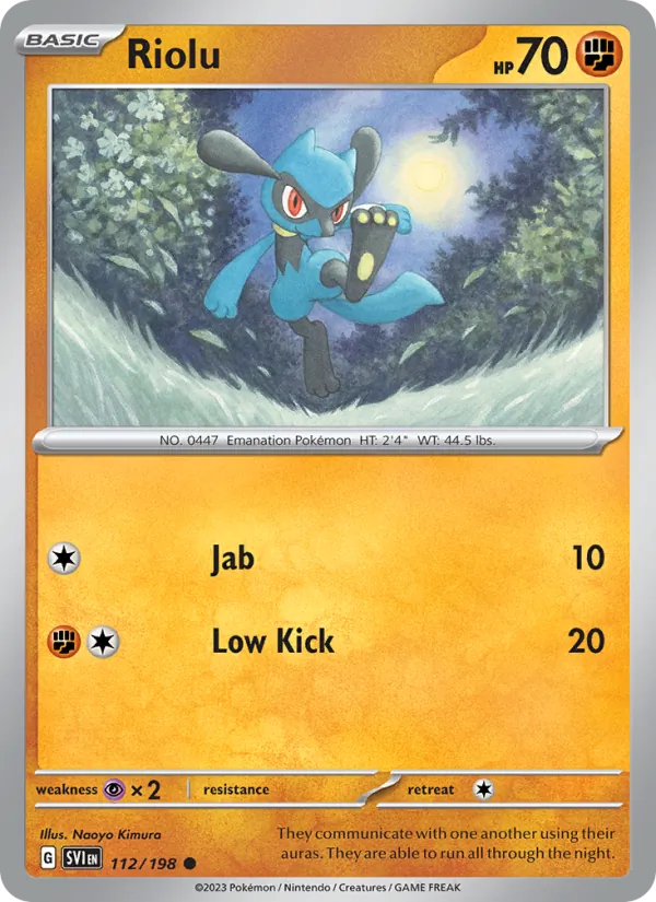 Riolu 112/198 — Scarlet & Violet