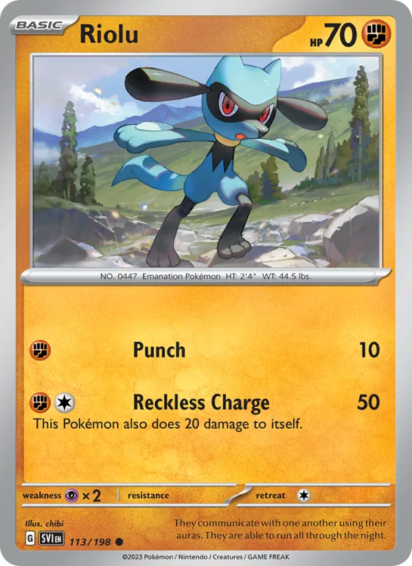 Riolu 113/198 — Scarlet & Violet