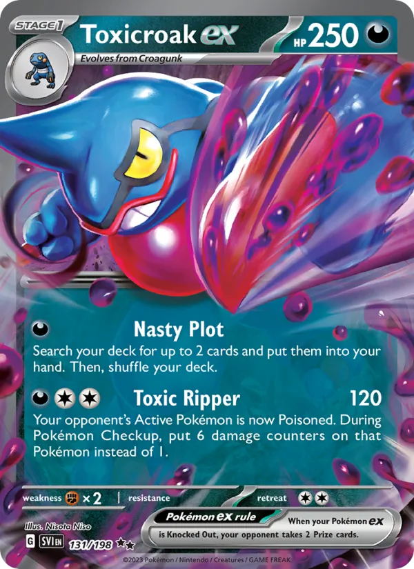 Toxicroak ex 131/198 — Scarlet & Violet
