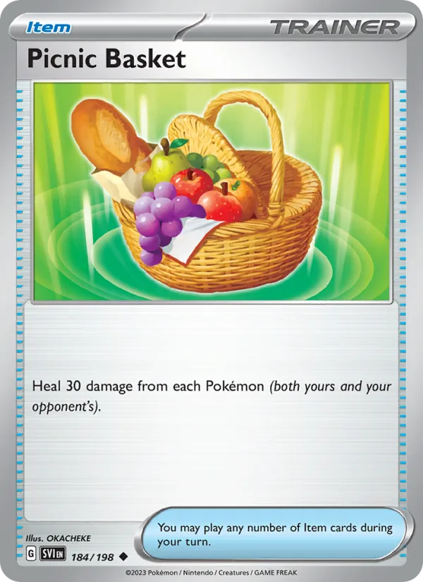 Picnic Basket 184/198 — Scarlet & Violet