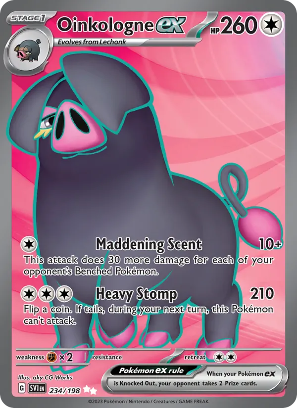 Oinkologne ex 234/198 — Scarlet & Violet