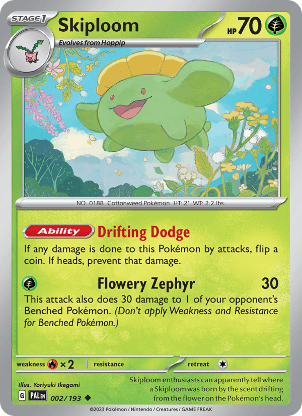 Skiploom 002/193 — Paldea Evolved