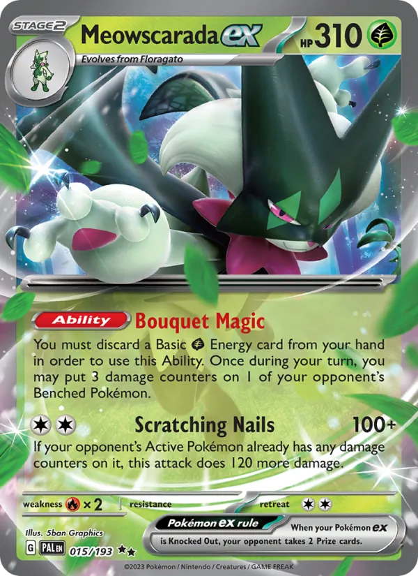 Meowscarada ex 015/193 — Paldea Evolved