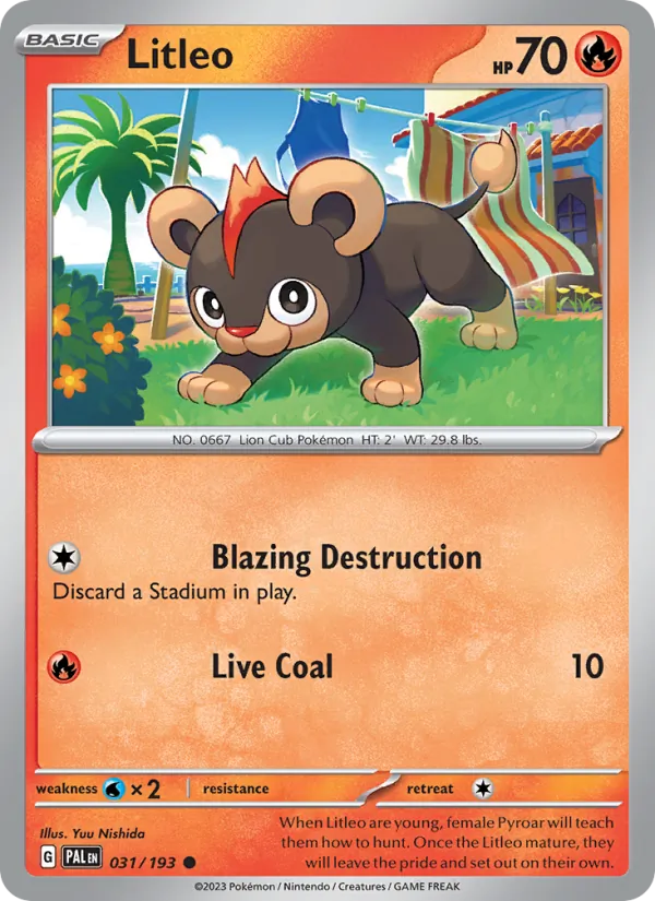 Litleo 031/193 — Paldea Evolved