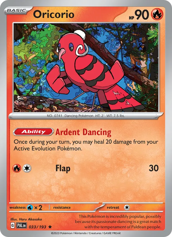 Oricorio 033/193 — Paldea Evolved