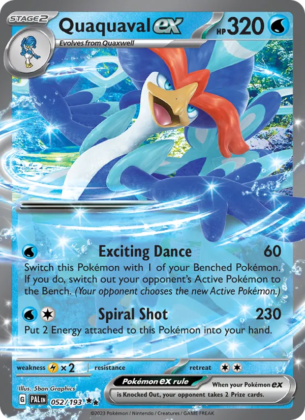Quaquaval ex 052/193 — Paldea Evolved