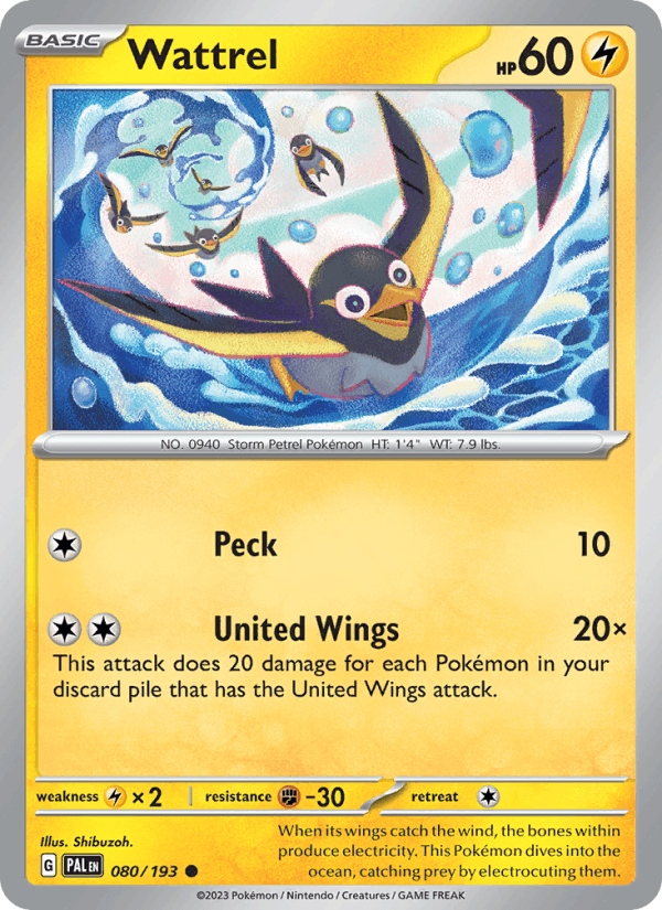Wattrel 080/193 — Paldea Evolved