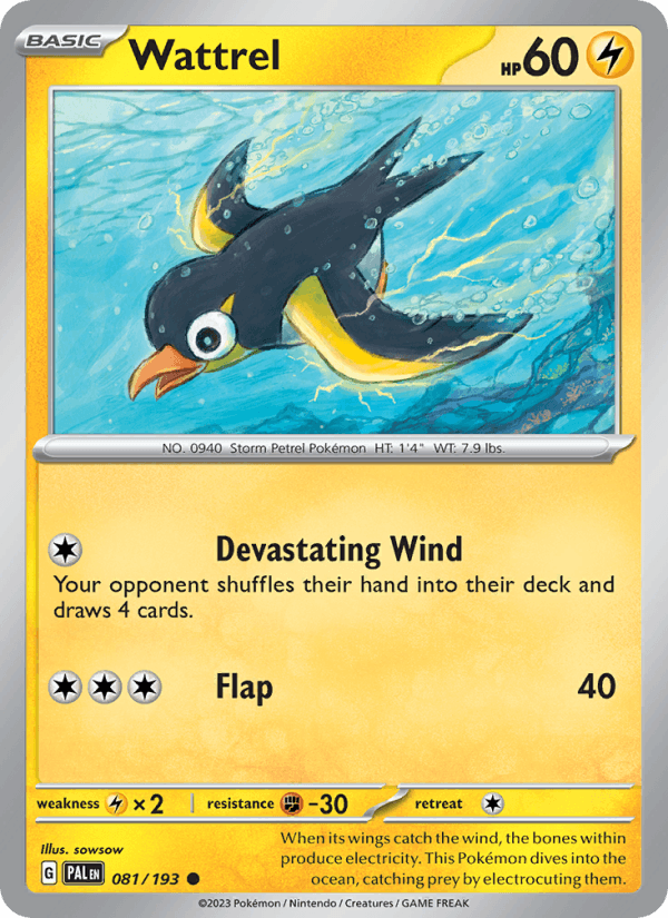 Wattrel 081/193 — Paldea Evolved