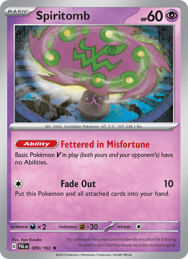 Spiritomb 089/193 — Paldea Evolved