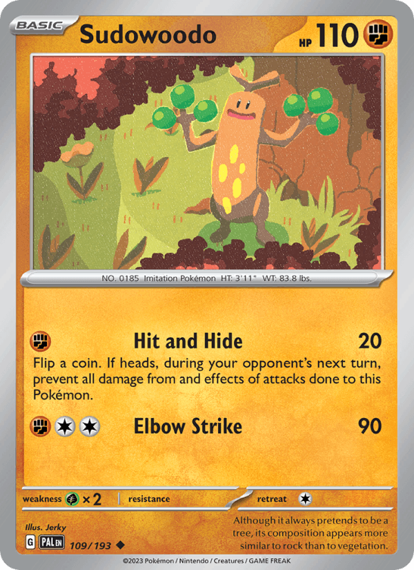 Sudowoodo 109/193 — Paldea Evolved