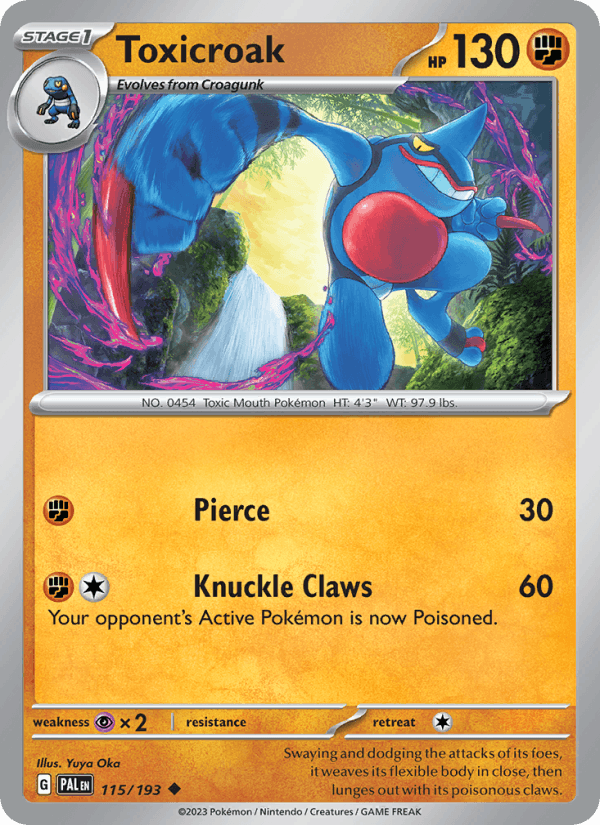 Toxicroak 115/193 — Paldea Evolved