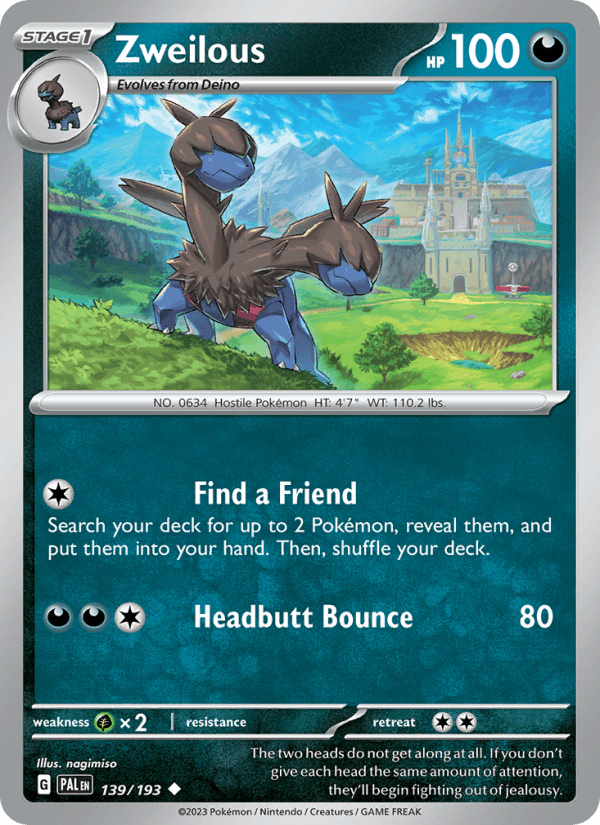 Zweilous 139/193 — Paldea Evolved