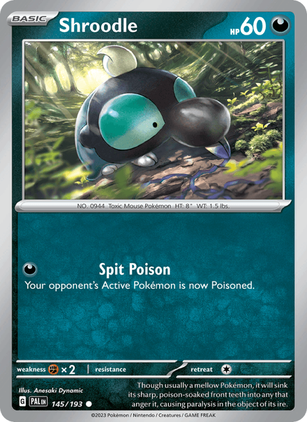 Shroodle 145/193 — Paldea Evolved