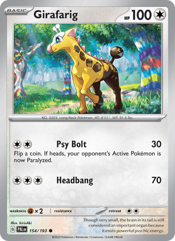 Girafarig 154/193 — Paldea Evolved