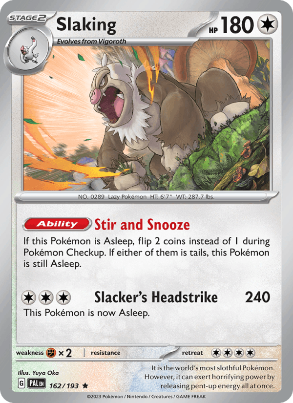 Slaking 162/193 — Paldea Evolved