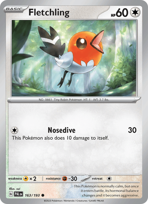 Fletchling 163/193 — Paldea Evolved