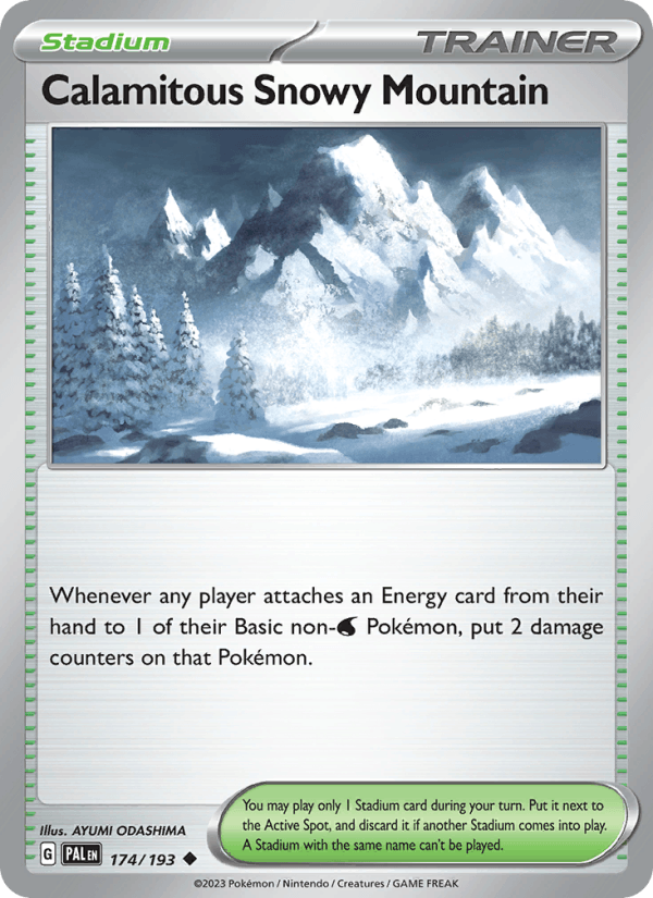 Calamitous Snowy Mountain 174/193 — Paldea Evolved