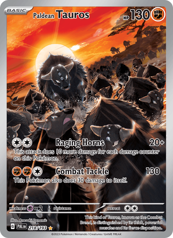 Paldean Tauros 218/193 — Paldea Evolved