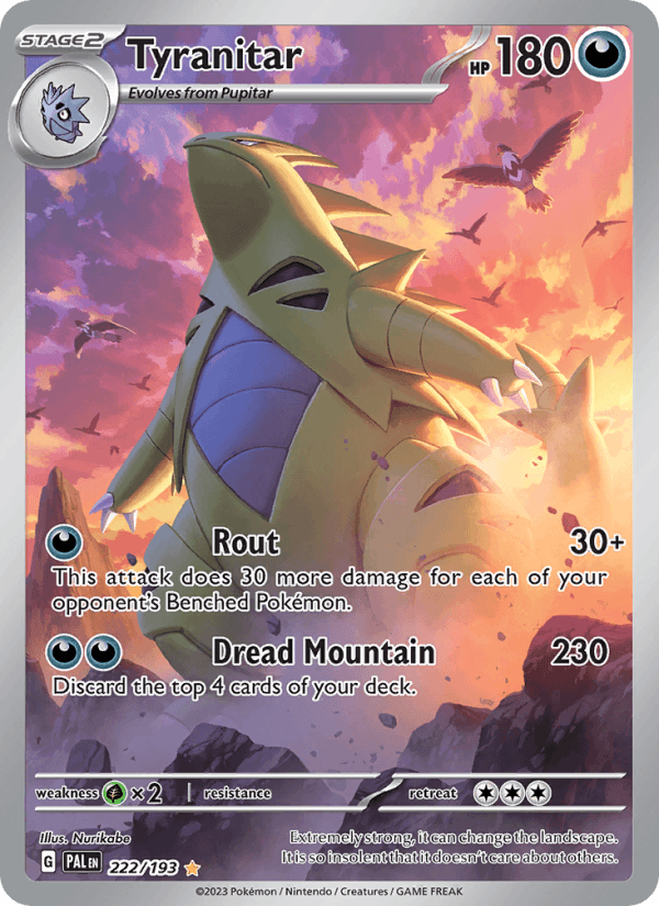 Tyranitar 222/193 — Paldea Evolved