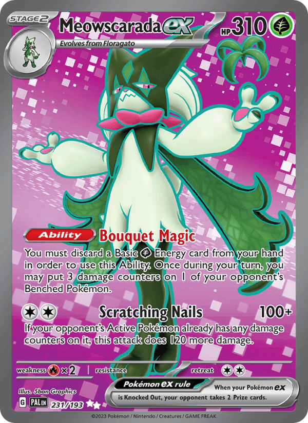 Meowscarada ex 231/193 — Paldea Evolved