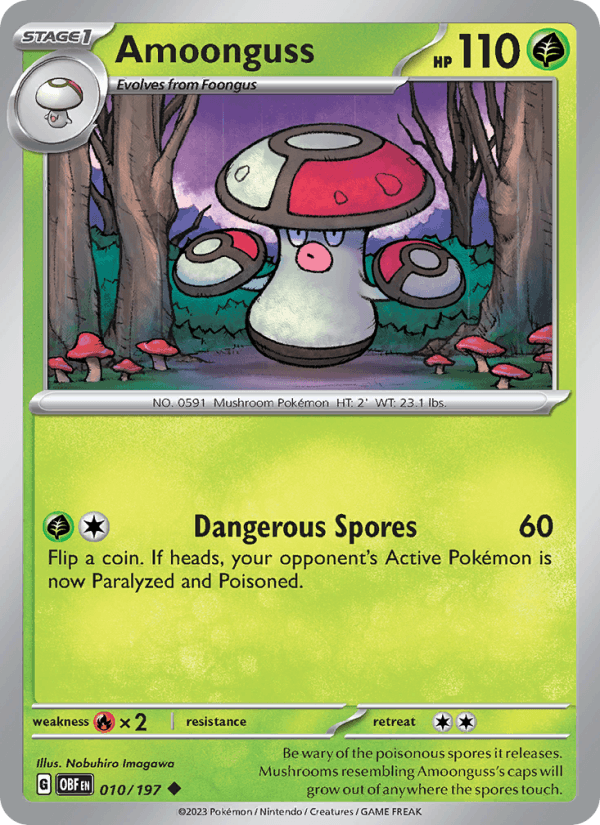 Amoonguss 010/197 — Obsidian Flames