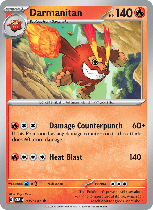 Darmanitan 035/197 — Obsidian Flames