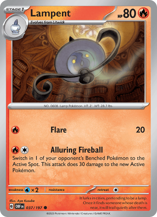 Lampent 037/197 — Obsidian Flames